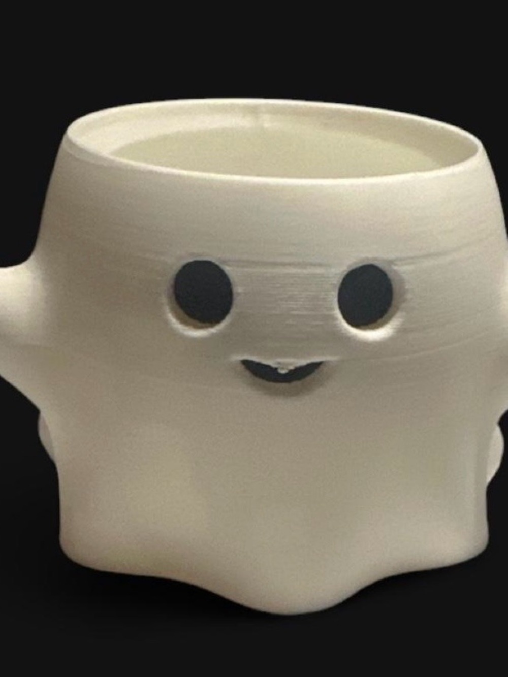 3d printed Ghost Planter - Cute Halloween Home Art